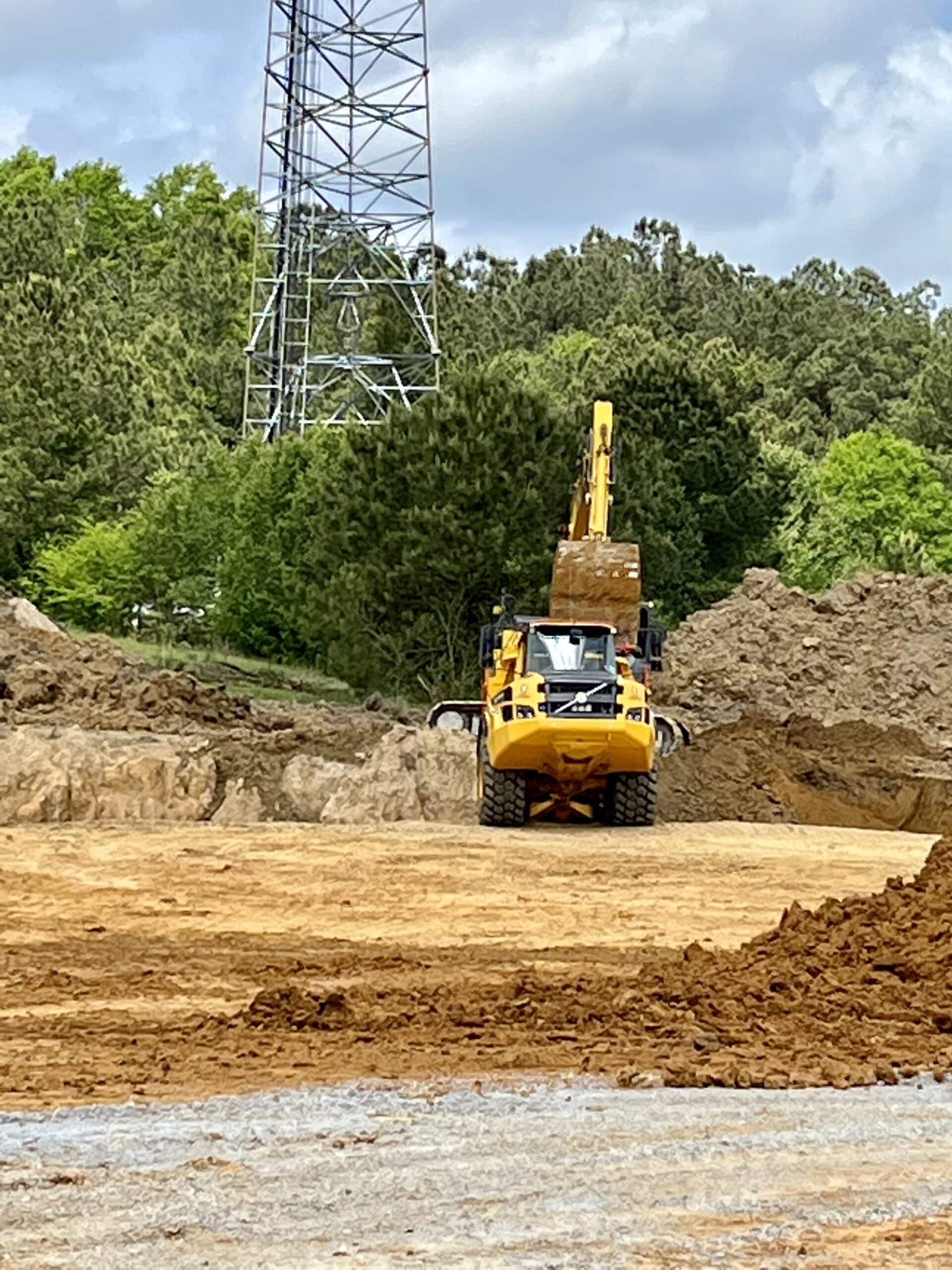 utility line excavation in Philadelphia MS